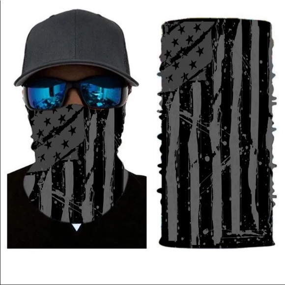 Other - 2pack American flag face shield. Tube ban…